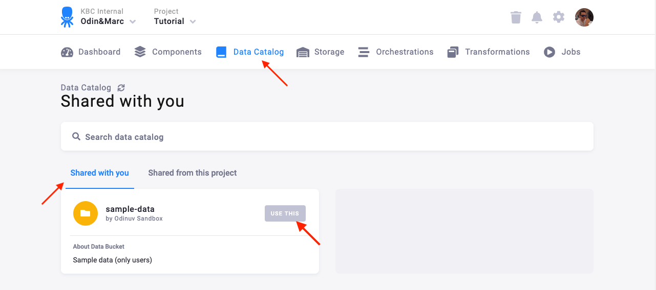 Screenshot -- Link Bucket Start