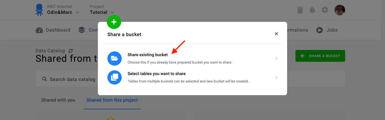 Screenshot -- Enable sharing