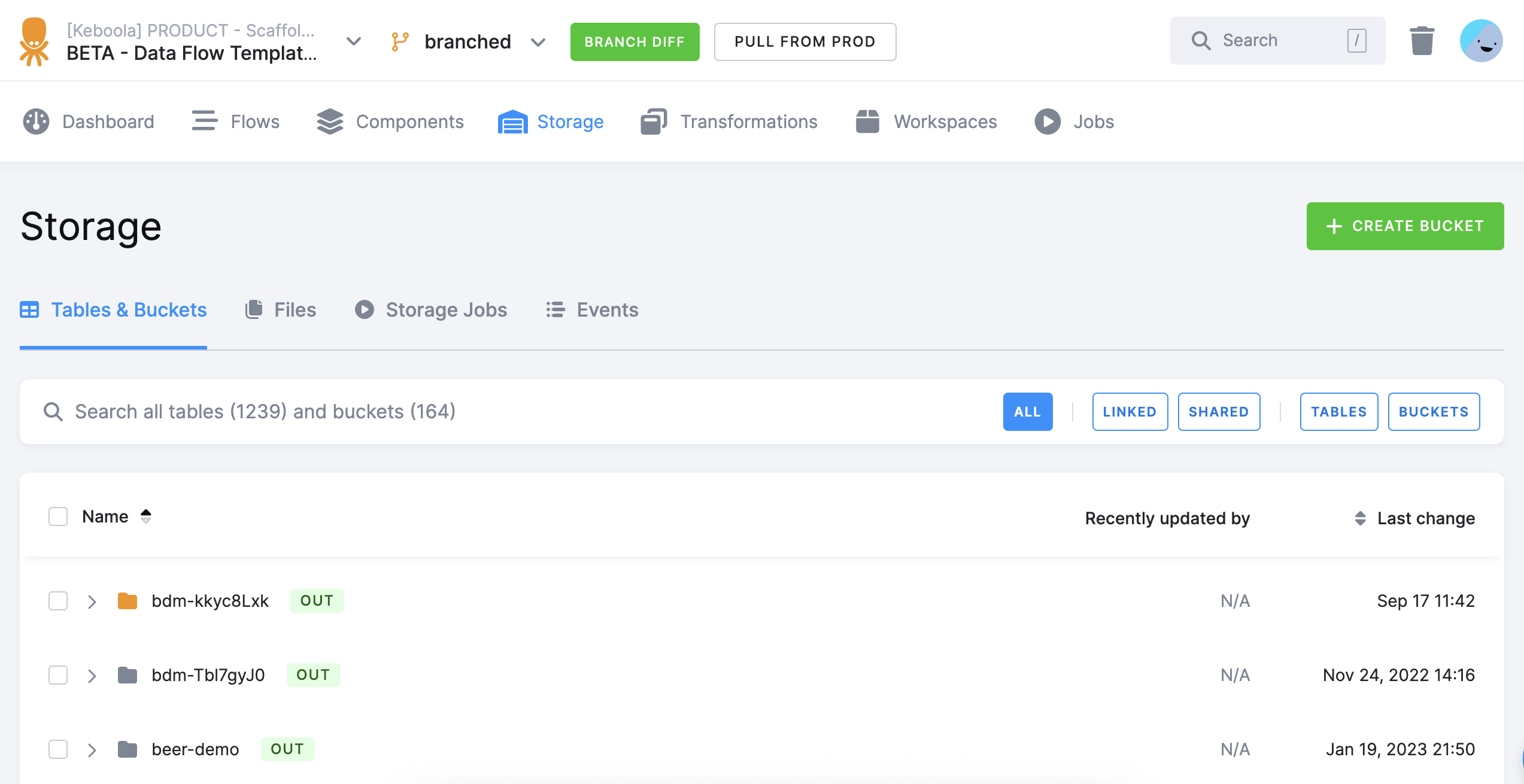 Screenshot - Branched Storage