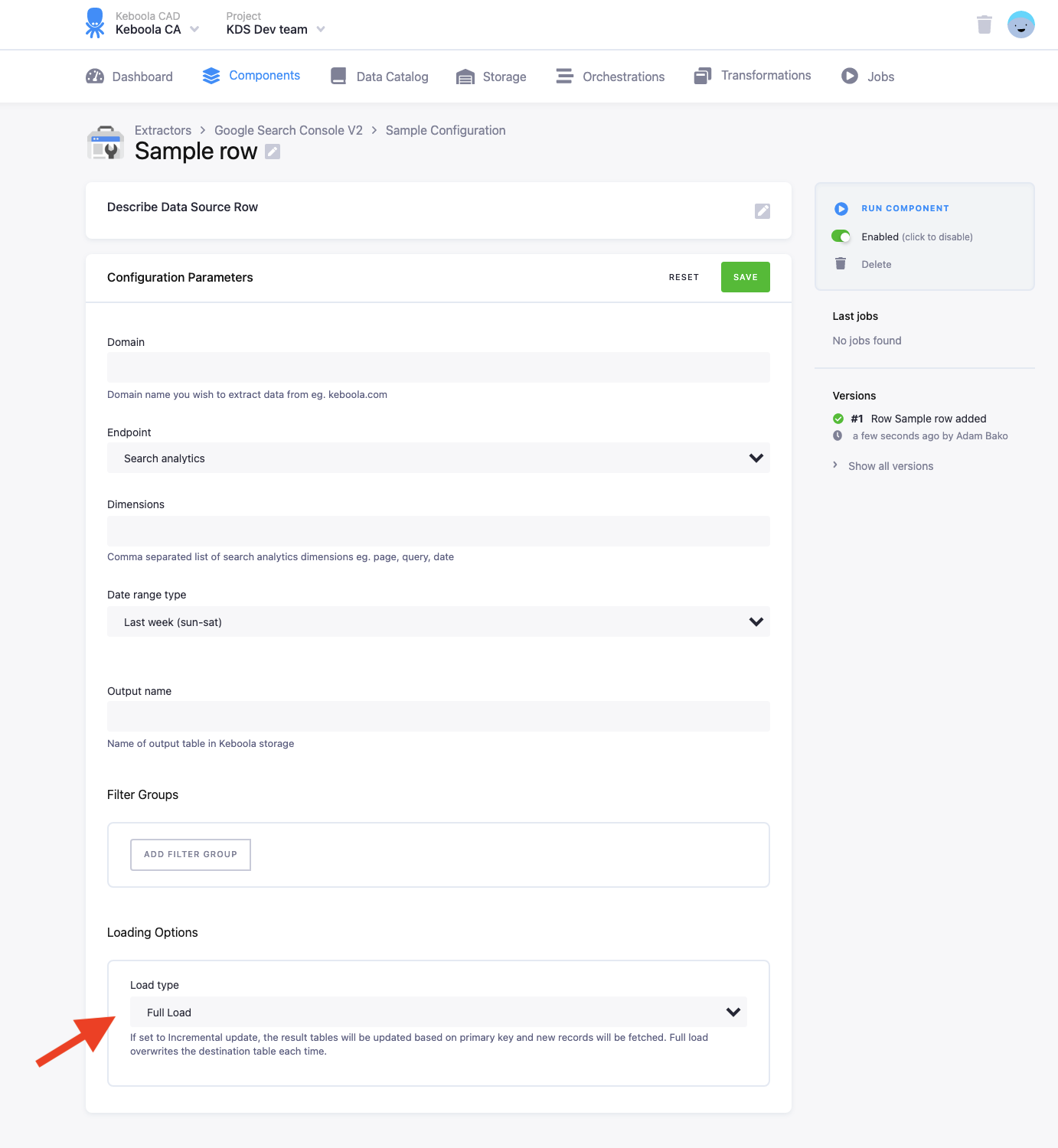 Screenshot - Sitemaps Config