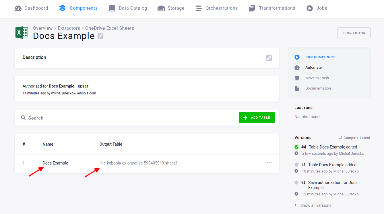 Screenshot - Select worksheet