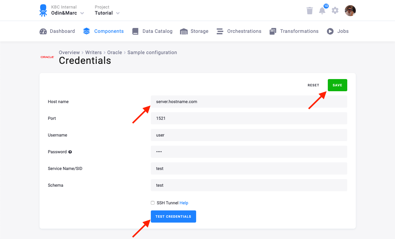 Screenshot - Credentials