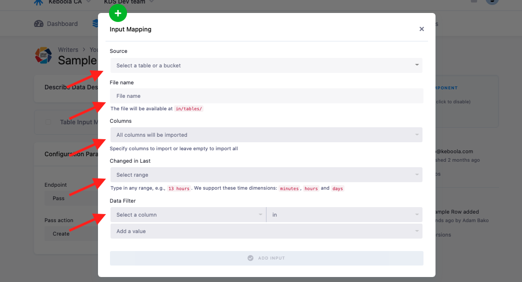 Screenshot - Input mapping