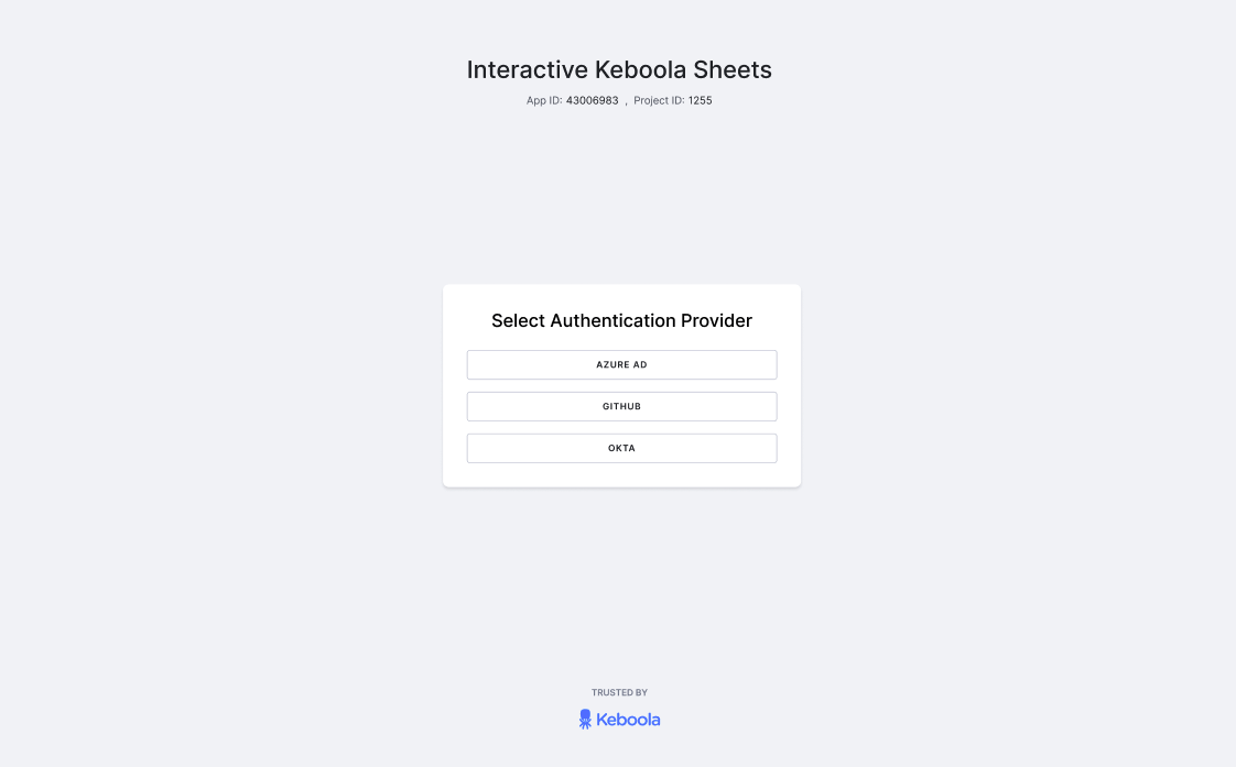 Select OIDC provider