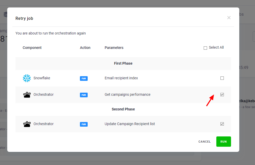 Screenshot - Orchestration Jobs