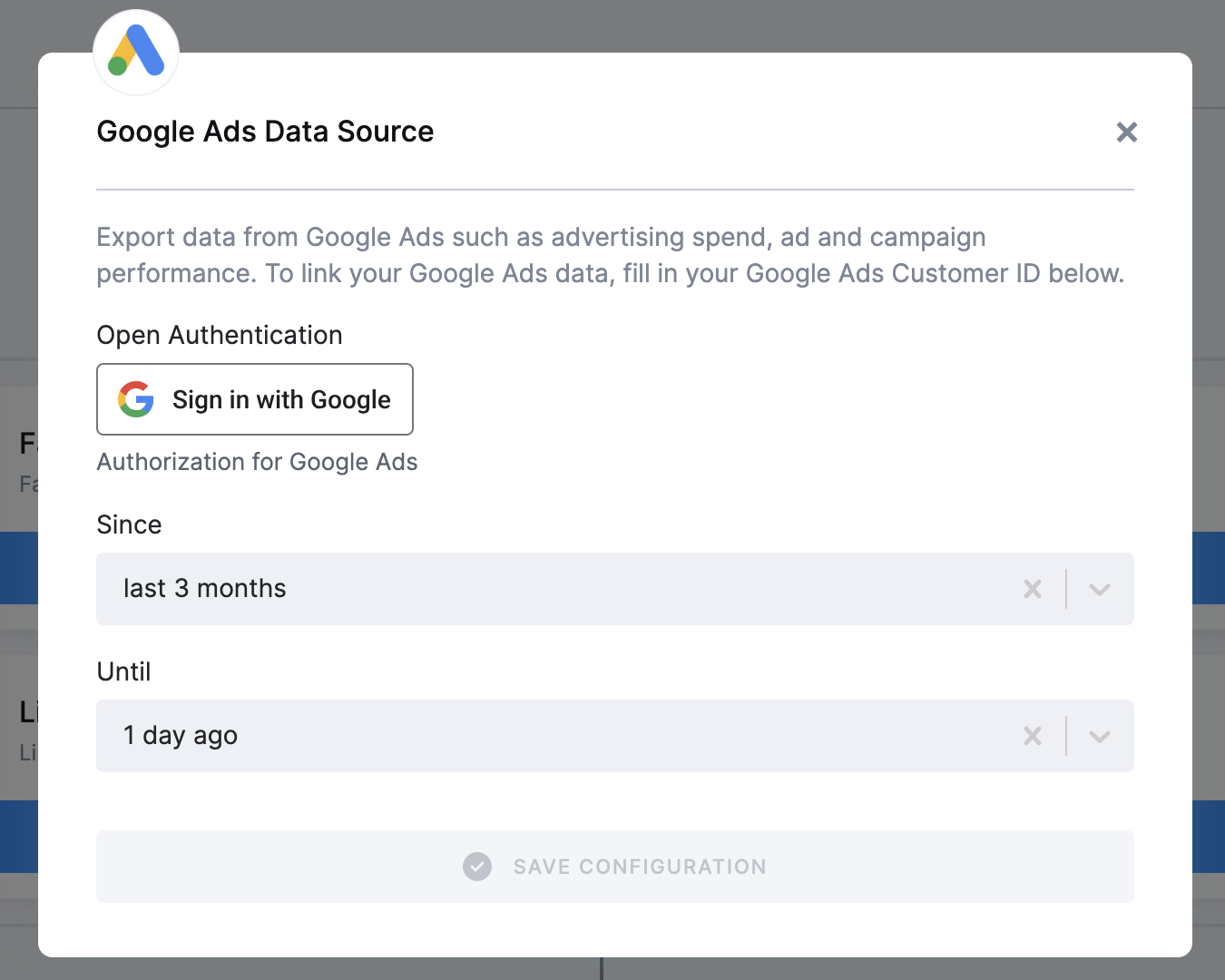 Google Ads Data Source