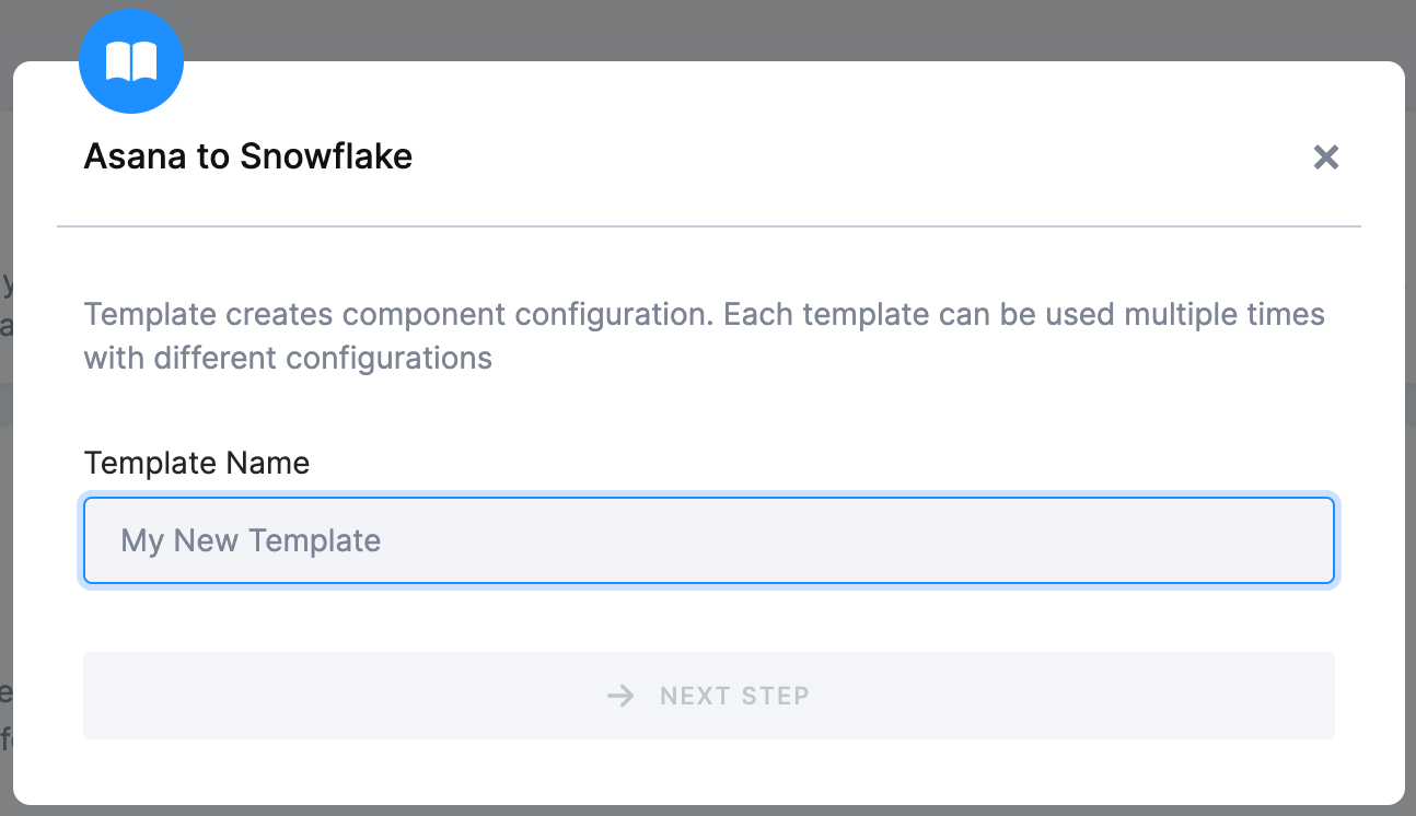 PM to Snowflake - Template Name