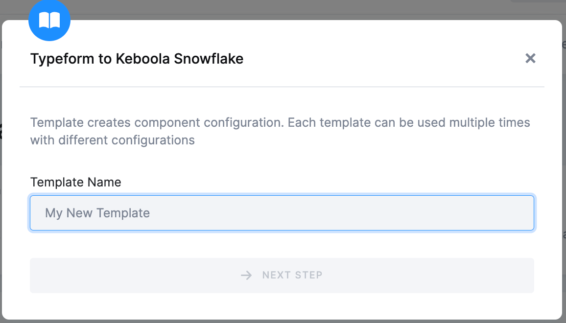 Typeform to Snowflake - Template Name