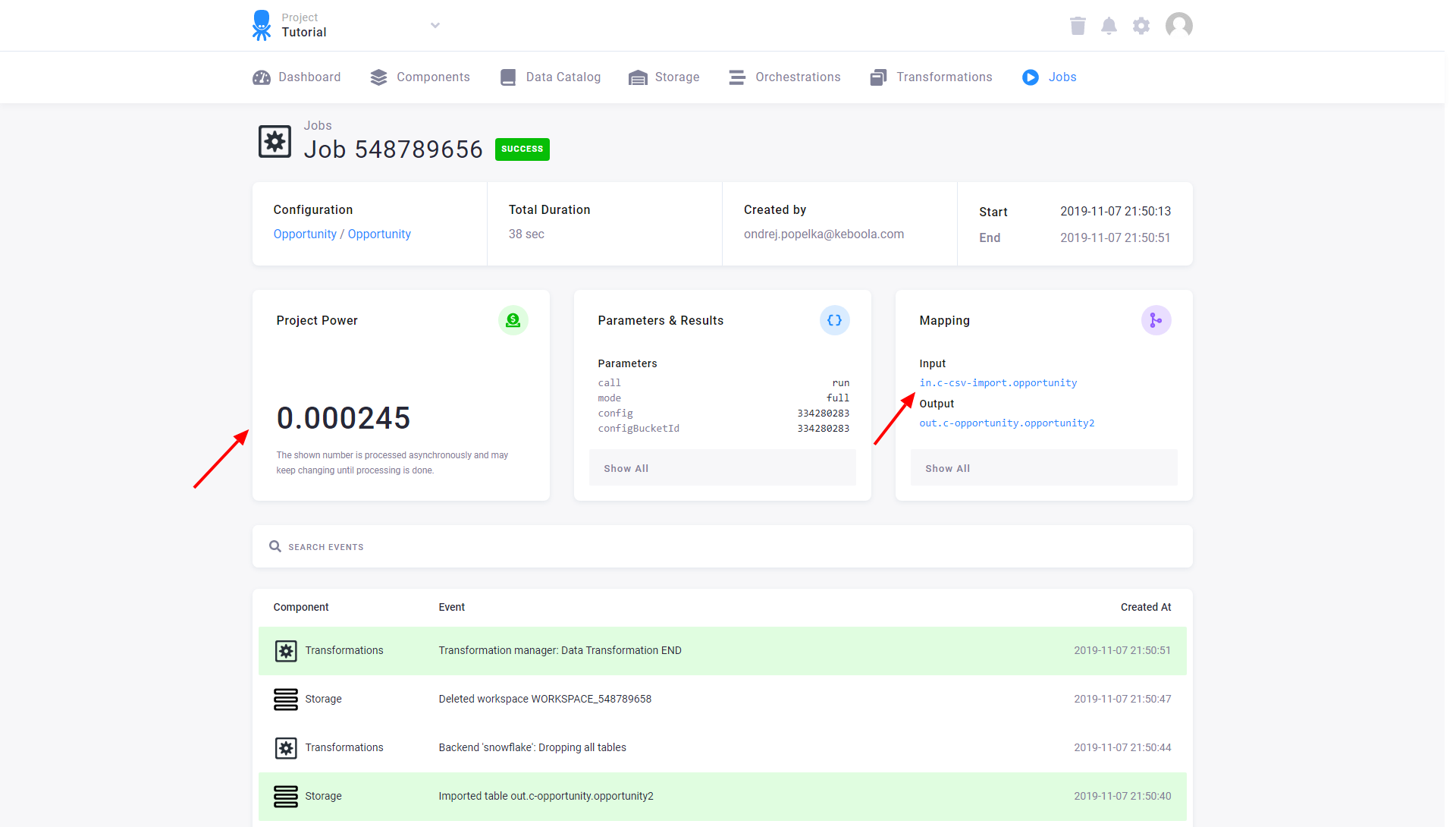 Screenshot - Jobs Detail