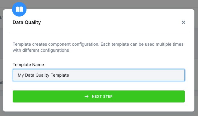 Data Quality to Snowflake - Template Name