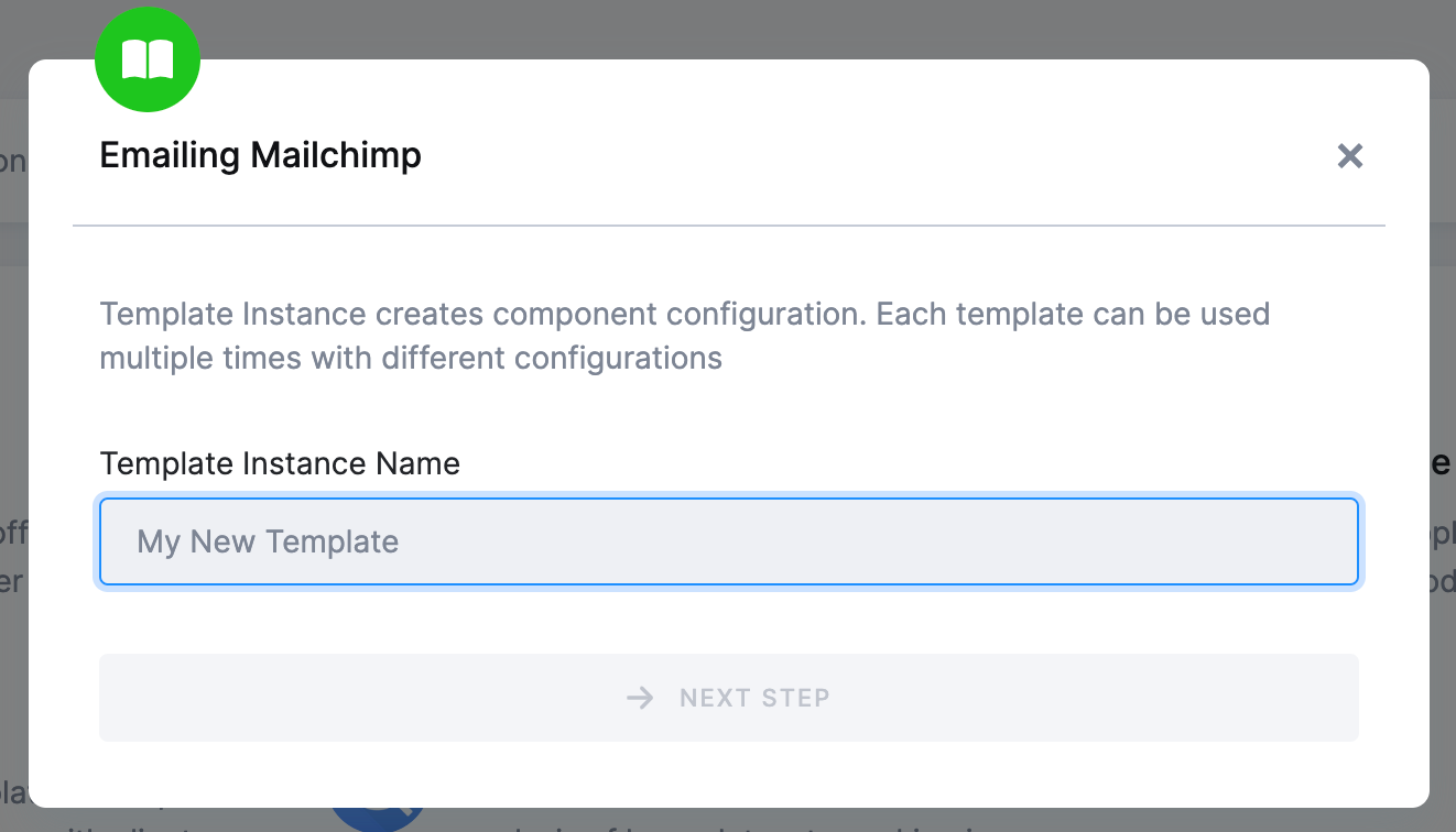 Mailchimp to Snowflake - Template Name