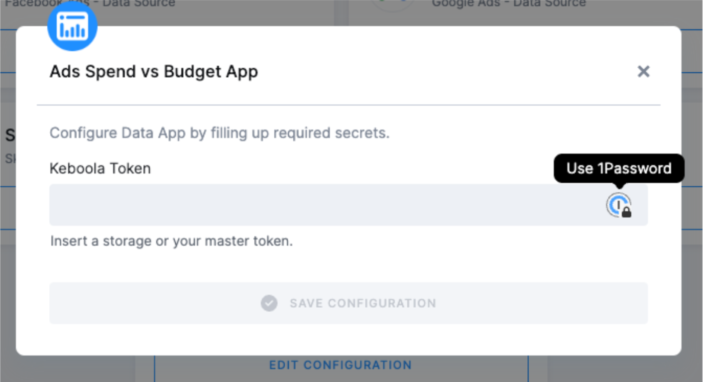 Configure Data App