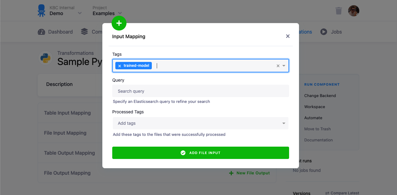 File Input Mapping