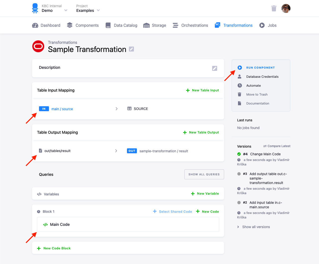 Screenshot - Sample Transformation