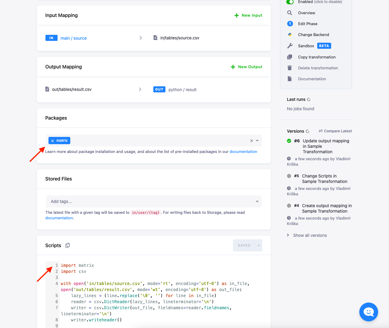 Screenshot - Package Configuration