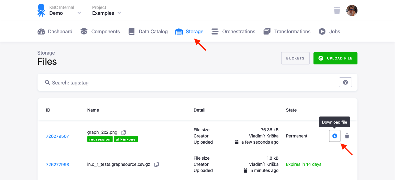 Screenshot - File Uploads