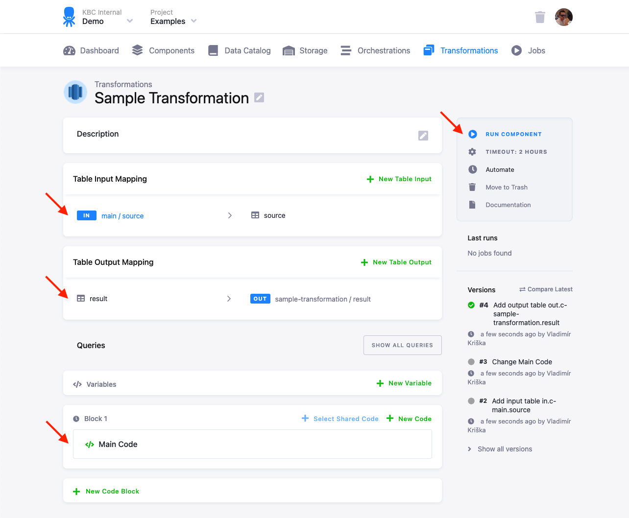 Screenshot - Sample Transformation