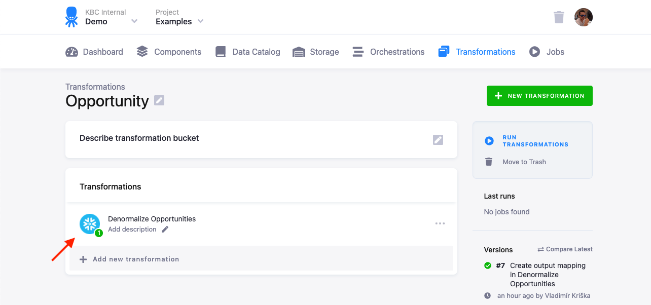 Screenshot - Transformation Sandbox