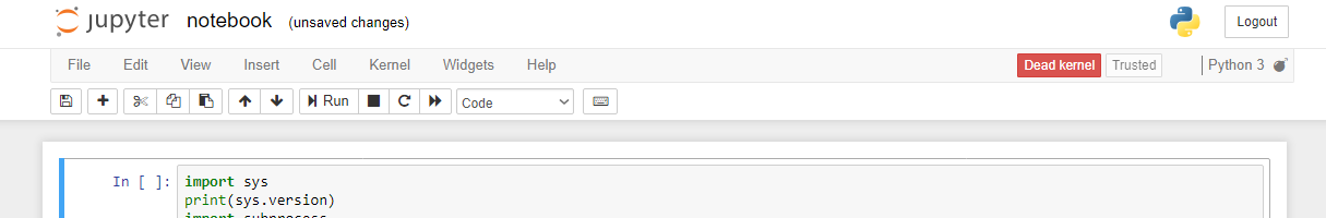 Screenshot - Python Restart
