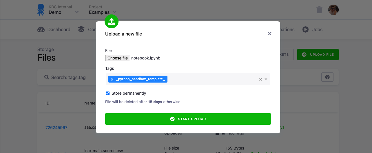 Screenshot - Project Template
