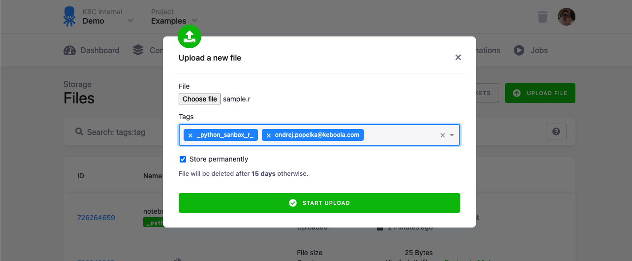 Screenshot - User Template