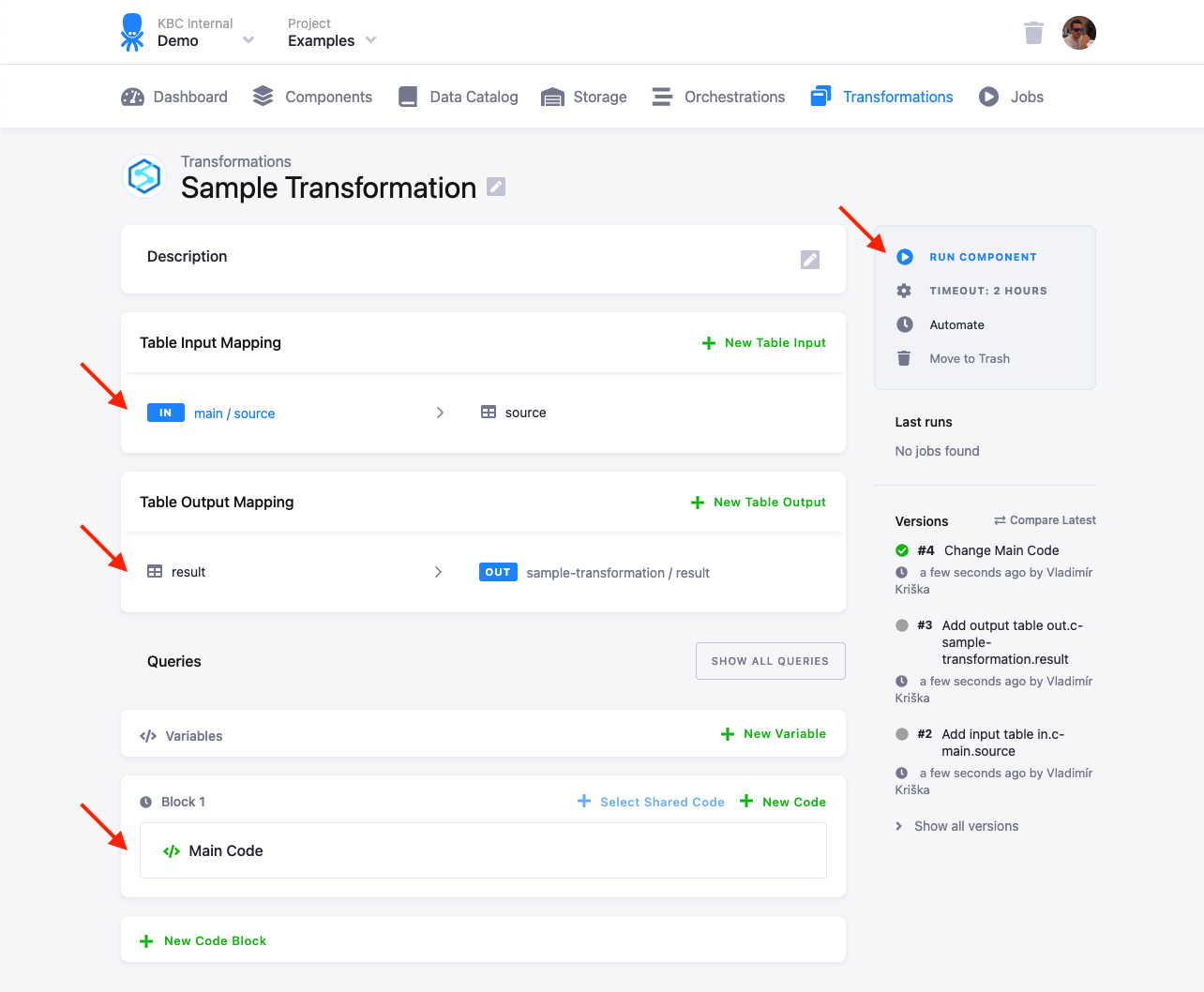 Screenshot - Sample Transformation
