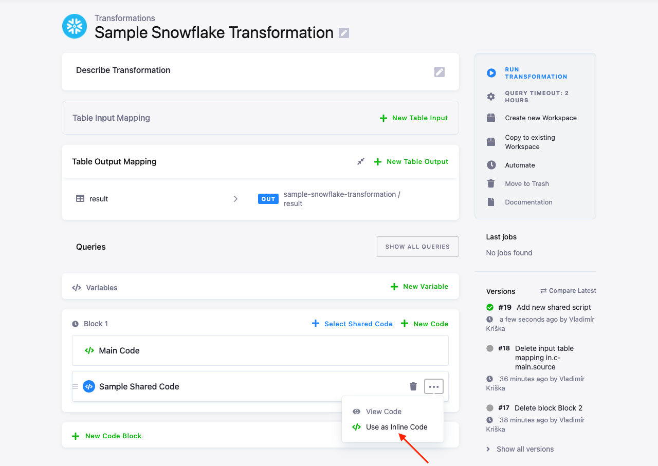 Screenshot - Shared Code Use