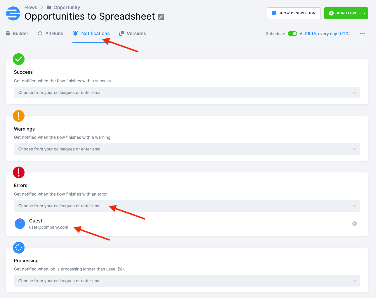 Set Up Notifications