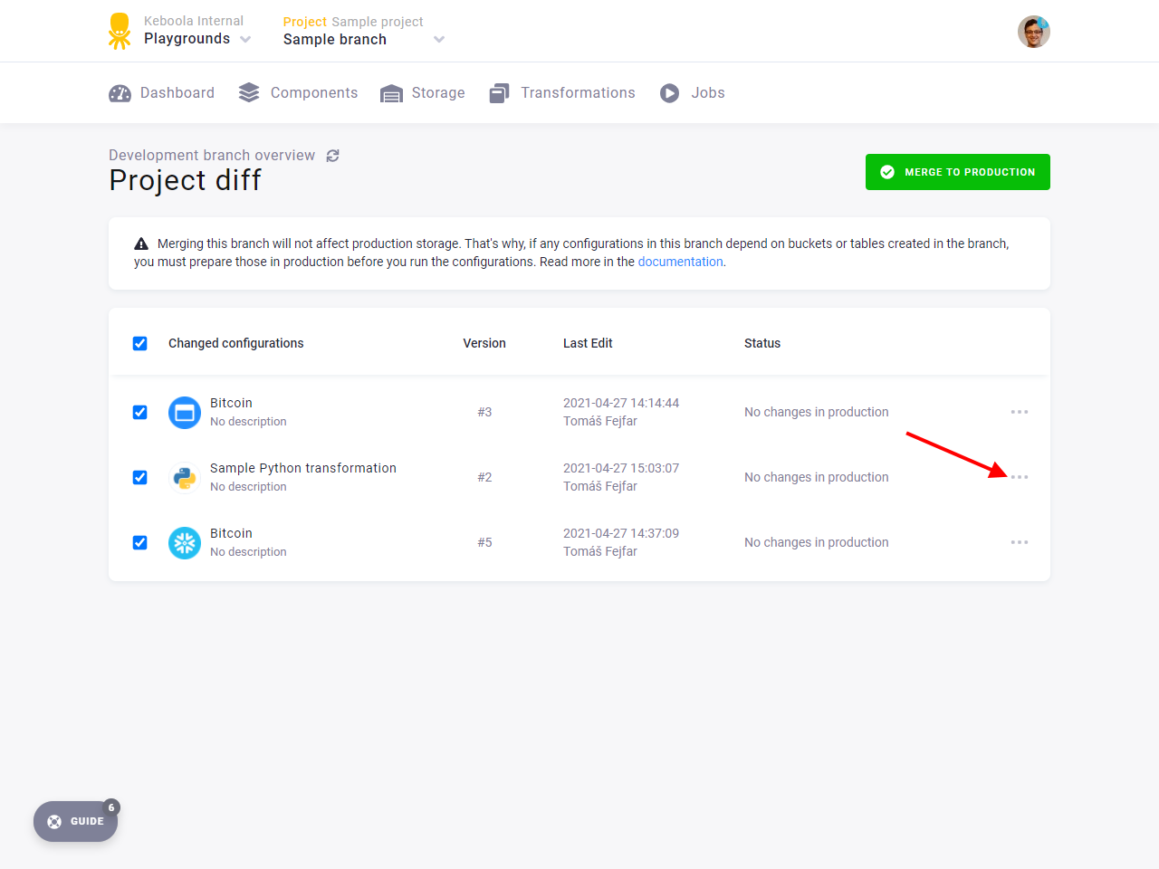 Screenshot - Project Diff