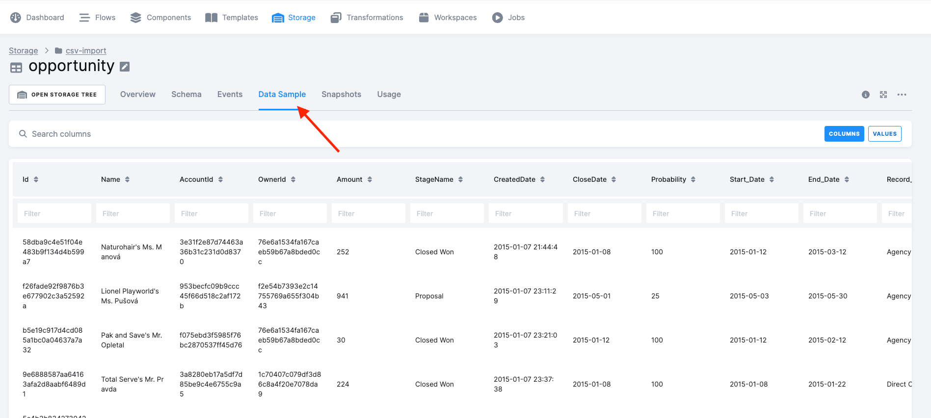 Screenshot -- Storage preview